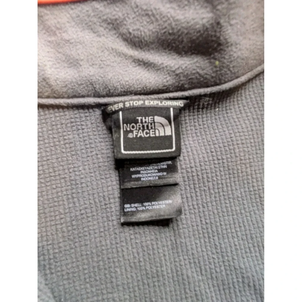 The North Face Jacket Men's XL‎ Orange Fleece Lined Full Zip Bionic Outdoor Coat